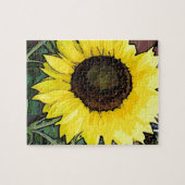 Große gelbe Sonnenblume Puzzle (Horizontal)