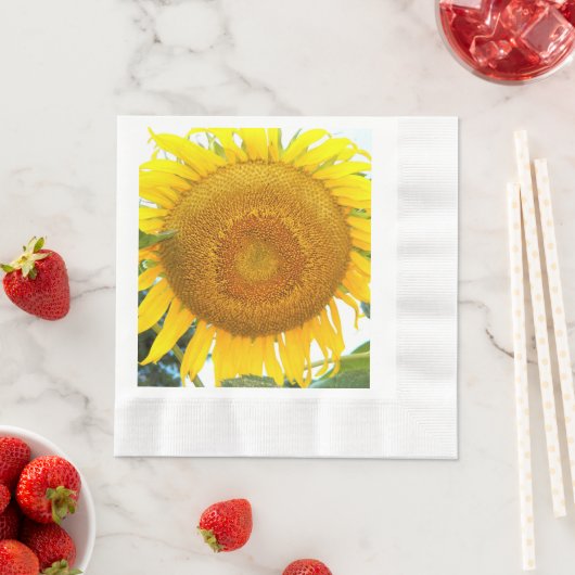 Große gelbe Sonnenblume Serviette (Beispiel)