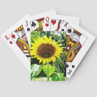 Große gelbe Sonnenblume Spielkarten
