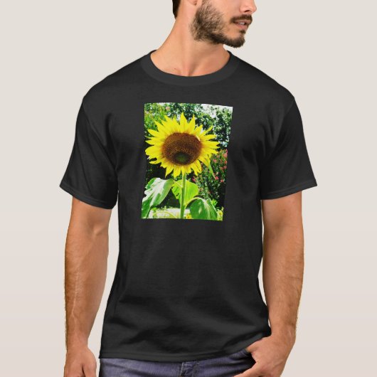 Große gelbe Sonnenblume T-Shirt (Vorderseite)