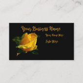 Große Gelbrosenkarte Visitenkarte (Vorderseite)