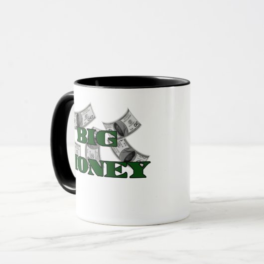 Große Geld-Tasse Tasse (Vorderseite Links)