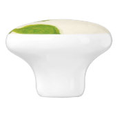 Große gemalte Sonnenblume Rustikales Landchic Cust Keramikknauf (Seitenansicht)