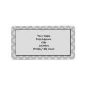 Große, Gemusterte Rücksendeadresse Adressaufkleber (Vorne)