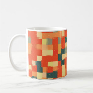 Große Geometrie: Nahtloses Abstraktes Muster. Kaffeetasse