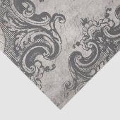 Große Gerahmte Spinne auf Light Gray Decoupage Seidenpapier (Detail)