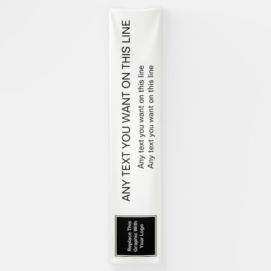 Große Geschäfts-Logo-Fahnen-Schablone Banner (Vertikal)