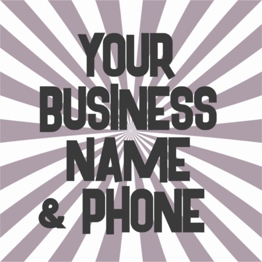 GROSSE GESCHÄFTSKRAFTFAHRZEUGE DEKALISCHE KLEINE AUFKLEBER (Vorderseite)