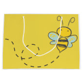 GROSSE GESCHENK-TASCHE MIT BIENE IM FLUG GROßE GESCHENKTÜTE (Vorderseite)