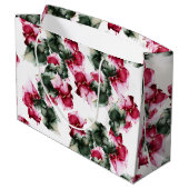 Große Geschenktasche | Abstrakte Kriminalität und  Geschenktüte (Rückseite Schrägansicht)