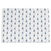 Große Geschenktasche - Blue Christmas Geschenktüte (Vorderseite)