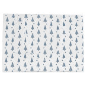 Große Geschenktasche - Blue Christmas Geschenktüte (Rückseite)