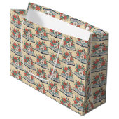 Große Geschenktasche buchen Geschenktüte (Vorderseite Schrägansicht)