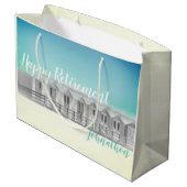 Große Geschenktasche der personalisierten Große Geschenktüte (Rückseite Schrägansicht)