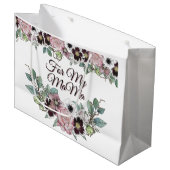 Große Geschenktasche für meine Mama Geschenktüte (Vorderseite Schrägansicht)