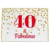 Große Geschenktasche - Meilenstein Gold Große Geschenktüte (Vorderseite)