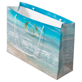 Große Geschenktasche | Moderner geometrischer Stra Geschenktüte