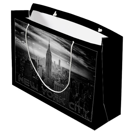 Große Geschenktasche NEW YORK CITY Geschenktüte (Rückseite Schrägansicht)