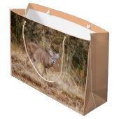 Große Geschenktasche Texas-Hirschbock Geschenktüte (Rückseite Schrägansicht)