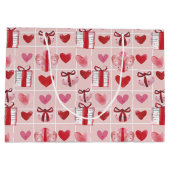 Große Geschenktasche 'Wrapped with Love' Geschenktüte (Rückseite)
