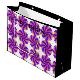 Große Geschenktaschen mit schwarzem Text Totbeutel Geschenktüte