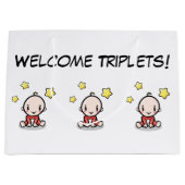 große Geschenktüte für Triplets, Verpackungspapier (Vorderseite)