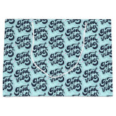Große Geschenktüte "Good Vibes" (Vorderseite)