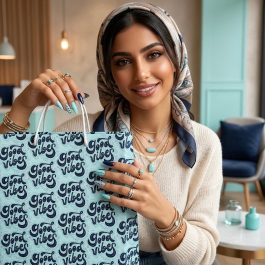 Große Geschenktüte "Good Vibes"