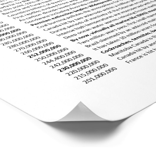 Große Geschichte Poster (Ecke)