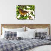 Große geschwungene Fritille auf dem Berg Laurel Leinwanddruck (Insitu (Schlafzimmer))