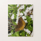 Große geschwungene Fritille auf dem Berg Laurel Puzzle (Vertikal)