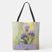 Große, gesegnete Iris-Tasche Tasche (Rückseite)