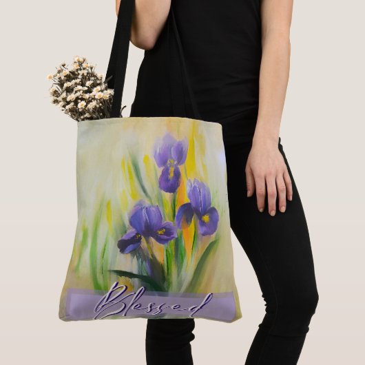 Große, gesegnete Iris-Tasche Tasche (Von Nahem)