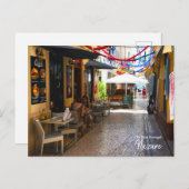 Große Gespräche in Nazare, Portugal Postkarte (Vorne/Hinten)