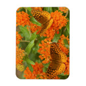 Große, gesprenkelte Fritillen auf Schmetterling-Mi Magnet (Vertikal)