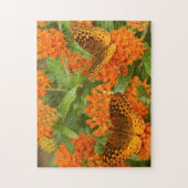 Große, gesprenkelte Fritillen auf Schmetterling-Mi Puzzle (Vertikal)