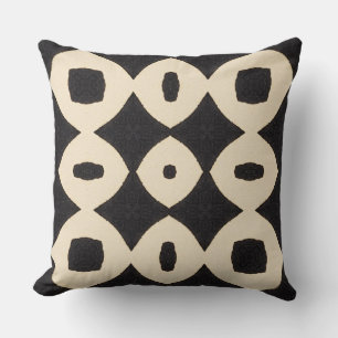 Große, gewagte geometrische Muster boho Kissen