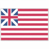 Große Gewerkschaft, 1. US-Flagge für Kolonien Aufkleber (Vorderseite)