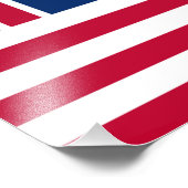 Große Gewerkschaft, 1. US-Flagge für Kolonien Fotodruck (Ecke)