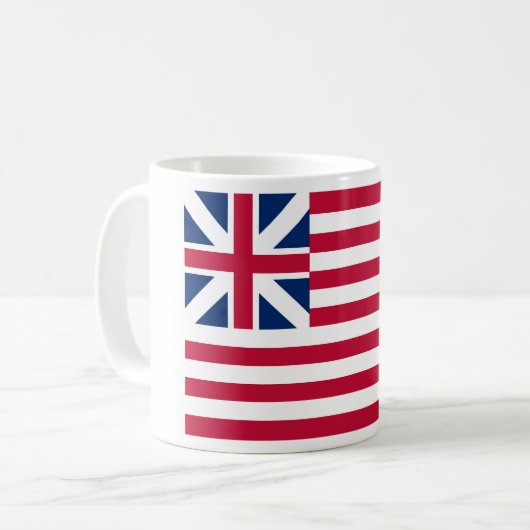 Große Gewerkschaft - erste US-Flagge Kaffeetasse (Vorderseite Links)
