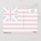 Große Gewerkschaft, Flagge der Staaten Postkarte (Rückseite)