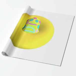 GROSSE GIANTE EXTRA GROSSE GELBE ABSTRAKTE KUNST GESCHENKPAPIER