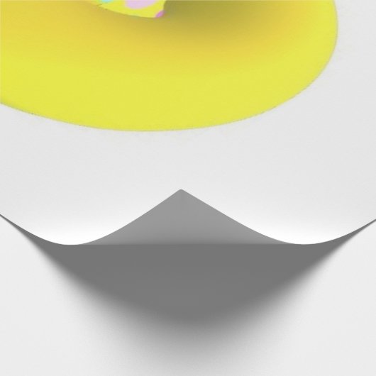 GROSSE GIANTE EXTRA GROSSE GELBE ABSTRAKTE KUNST GESCHENKPAPIER (Ecke)