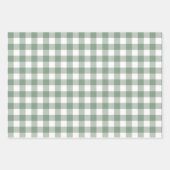 Große Gingham Patten in Sage Green, Peach, Yellow Geschenkpapier Set (Vorderseite)