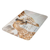 Große Giraffenbadmatte Badematte (Schrägansicht)