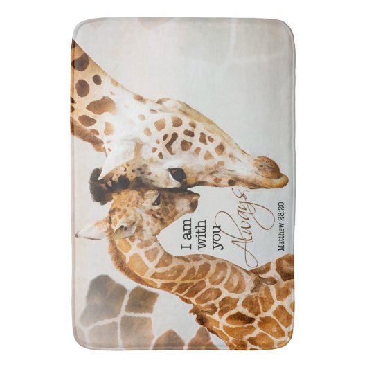 Große Giraffenbadmatte Badematte (Vorderseite Vertikal)