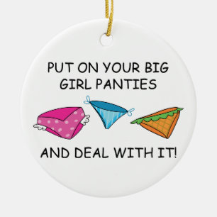 Große Girl-Panys Keramik Ornament