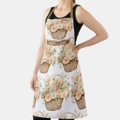 Große, Girl Peach Blumenkörbe Schürze drucken (InSitu)