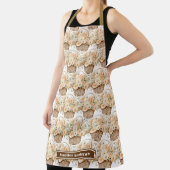 Große, Girl Peach Blumenkörbe Schürze drucken (InSitu)