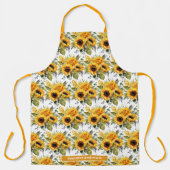 Große Girl Sonnenblumen Blumen Schürze (Vorderseite)